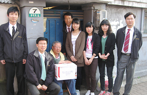 유니온약품 신우회, 독거노인 방문 봉사활동