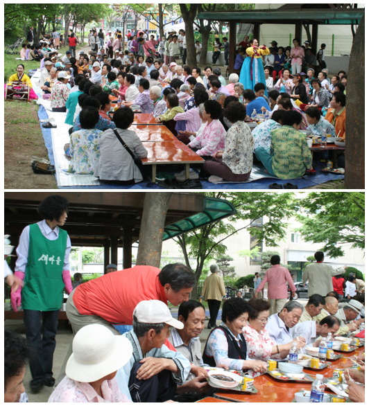 해성약품, 노인 500명에게 중식요리 대접