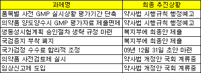 식약청 일부 개혁과제 법개정 지연에 '발목'