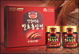 일양약품 , 특허 6년근 발효홍삼정 발매
