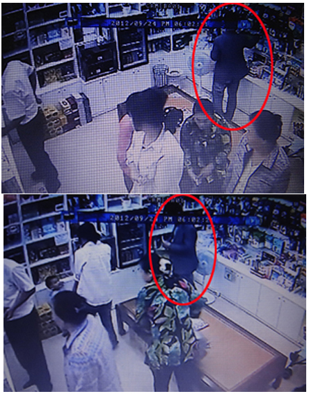 환불 사기범 사진공개…약국 도난사건 '주의보'