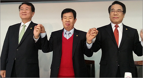 인천서 만난 박인춘-조찬휘 "나에게 한 표를"