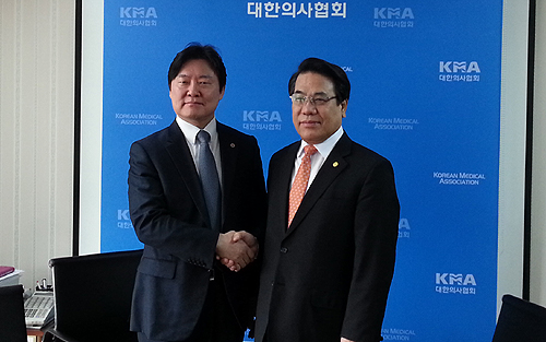 노환규-조찬휘, 성분명·분업 개선 어떤 대화 나눴나