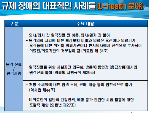 "의료분야 진입규제 대표사례는 원격진료·조제"