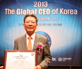 삼진 이성우 사장 '대한민국 글로벌CEO' 수상

