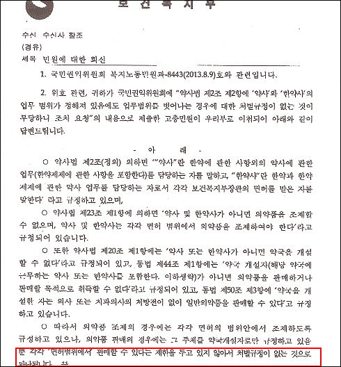 "한약사 처벌 못한다니"…민초약사, 한약정책관 고발