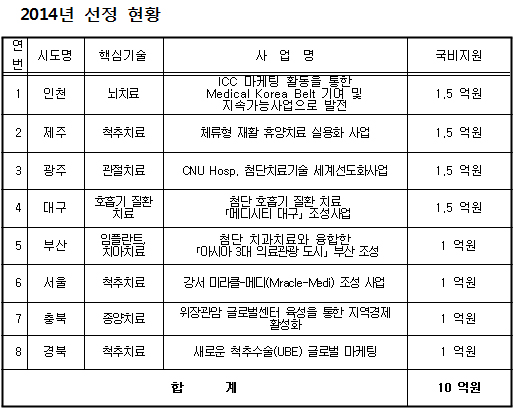 의료관광 특화, 서울·인천·제주·부산 등 10억 투입