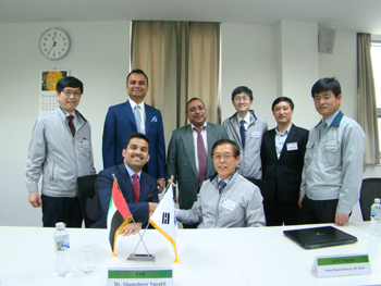 녹십자 백신공장에 중동 제약기업 일행 방문 