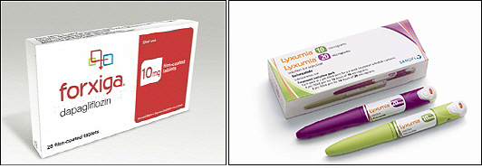 당뇨약 포시가-급여, 릭수미아-조건부 급여 판정