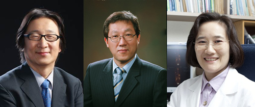 광동 암학술상 수상자 강윤구·김호근·임석아 교수