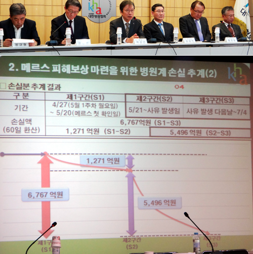 메르스 피해 85개 병원 손실액 5496억원