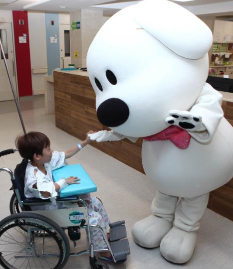 약속인형 '바우'가 순천향대병원을 찾은 이유는