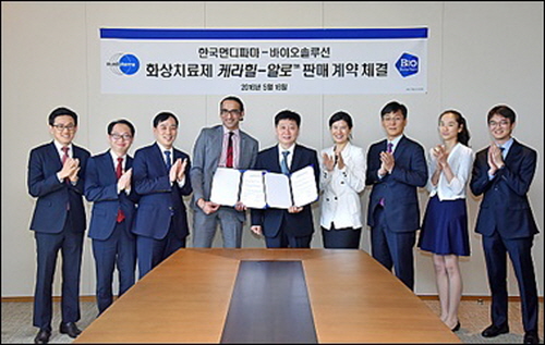 먼디파마, 바이오솔루션 '케라힐-알로' 독점판매