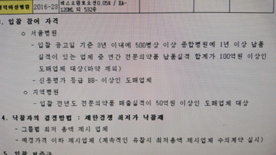 아산재단, 의약품 입찰 기준 예년보다 '강화'