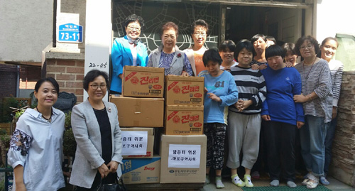 마포구약, 여성장애인 자활센터 '맑음터' 방문