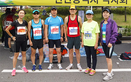 고양지역 약사 6명, 송도국제마라톤 구간별 완주 성공