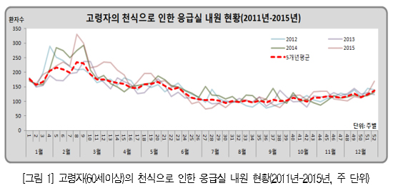 고령 천식환자 증상악화…1~2월 중 응급실 내원 급증