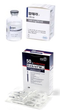 맙테라·엔브렐, 바이오시밀러와 제형 차별화 노려