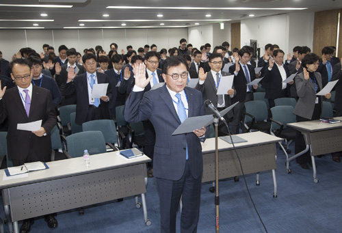 JW중외제약 '70+2 CP강화 선포식' 개최