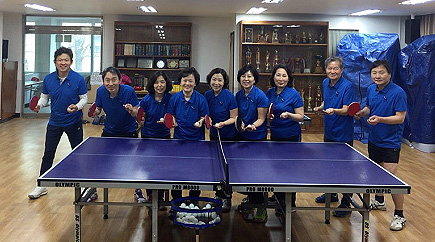 영등포구약 탁구동호회 "스트레스 훌훌"