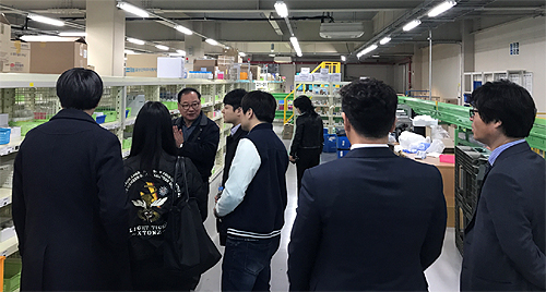 성남시약, 차의과 약대생 백제약품 현장견학