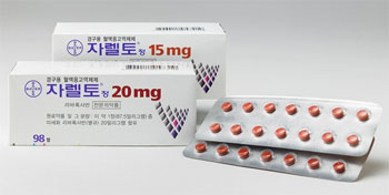 자렐토 등 리바록사반 이상반응에 무과립구증 추가