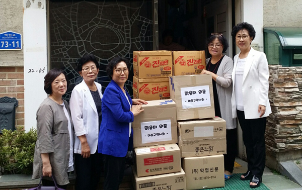 마포구약, 지역 장애인 자활센터에 생활용품 전달