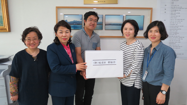 성동구약, 노숙인 재활센터에 감기약 등 의약품 전달