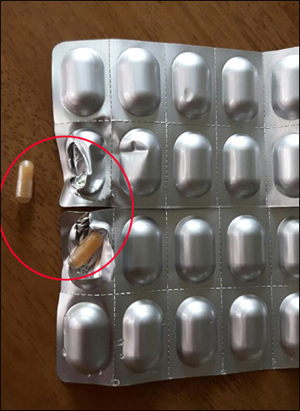 "색 변하고 캡슐 충전 불량"...유산균 건기식 약국 유통