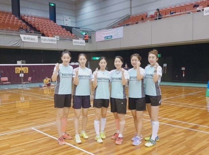 유영제약 배드민턴팀, 요넥스컵대회 여성부 3위