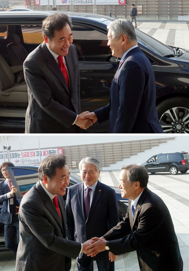 이낙연 총리 원주 방문…건보 빅데이터 활용 '관심'