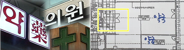 자동출입문은 하나, 약국은 두 곳…'전용통로' 갈등