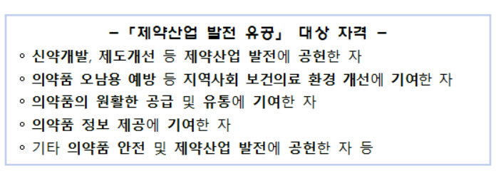 식약처, '약의 날' 행사 포상후보자 공모 