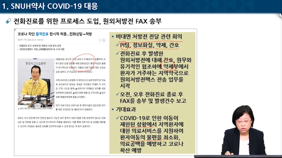 "서울대병원 비대면 외래처방, 대구 약국에 팩스로"