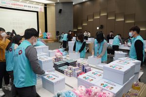 건보공단, 건이강이 소방안전상자 제작 지원