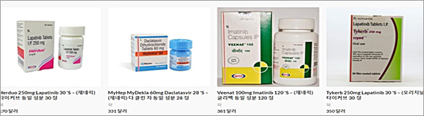 인도산 항암제 제네릭도 '해외직구'로 버젓이 유통