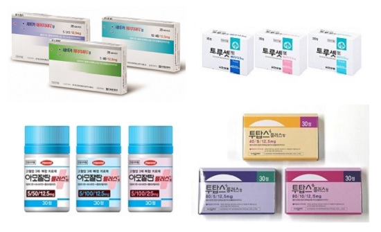 한미·유한 '급성장'...고혈압 3제 복합제 5년새 4배↑