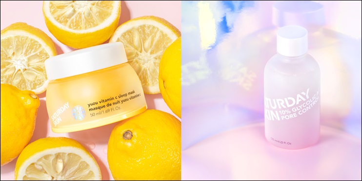 새터데이 스킨, 유자 비타민C슬립 마스크 출시