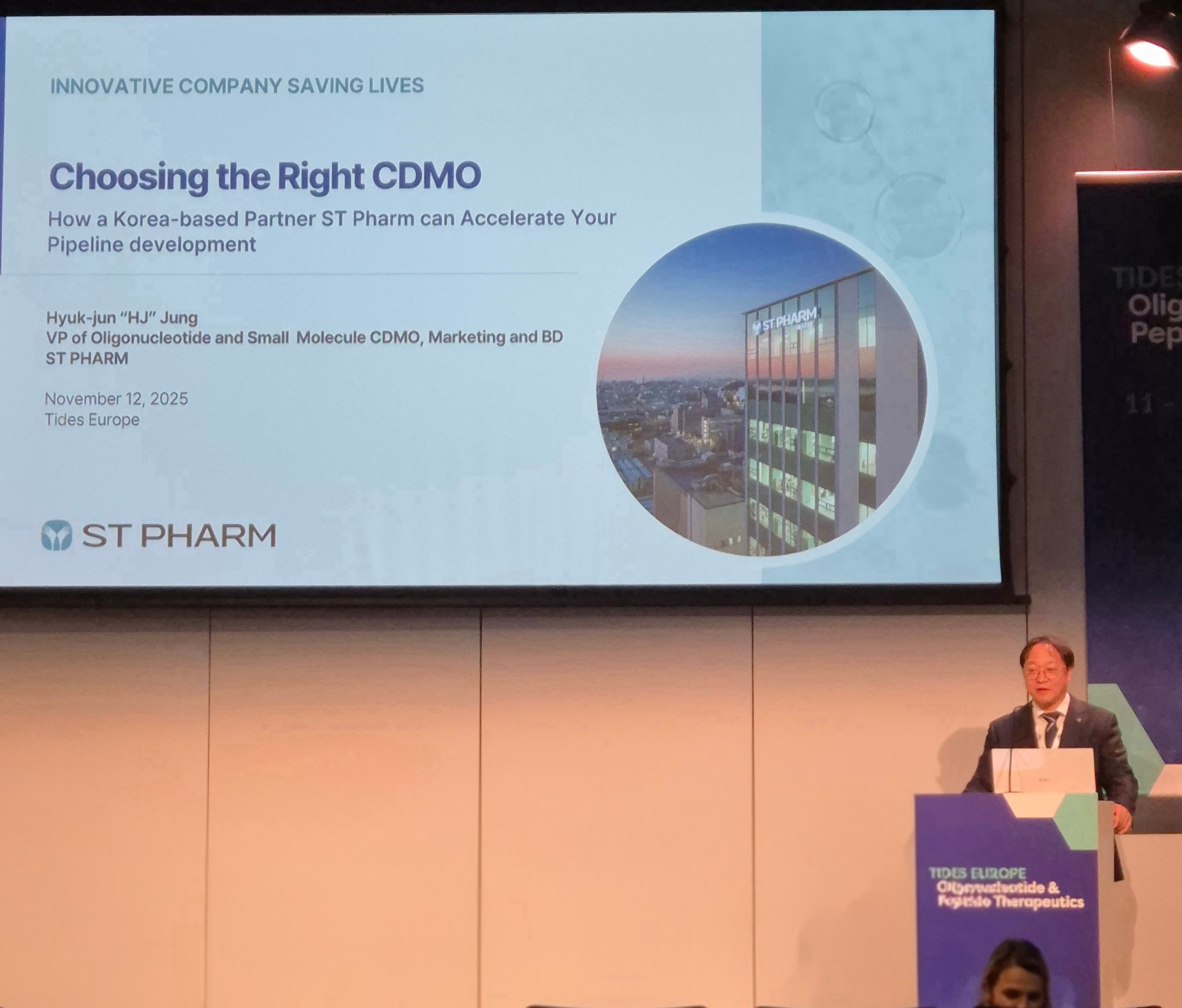 에스티팜, EURO TIDES 2025 참가